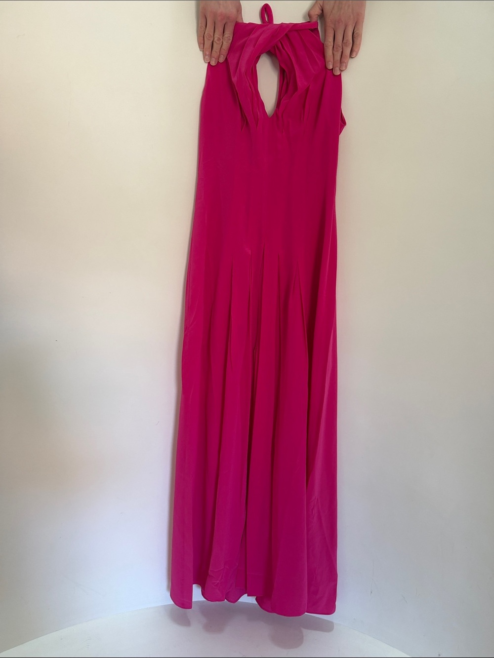 Banana Republic Fuchsia Halter Maxi Dress